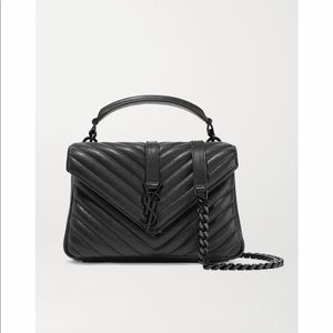 Saint Laurent shoulder bag, leather. Authentic.